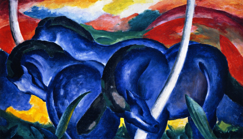 Blue Horses by Franz Marc